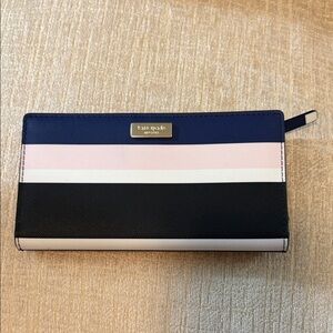 Kate Spade Navy, Pink, and Black Wallet